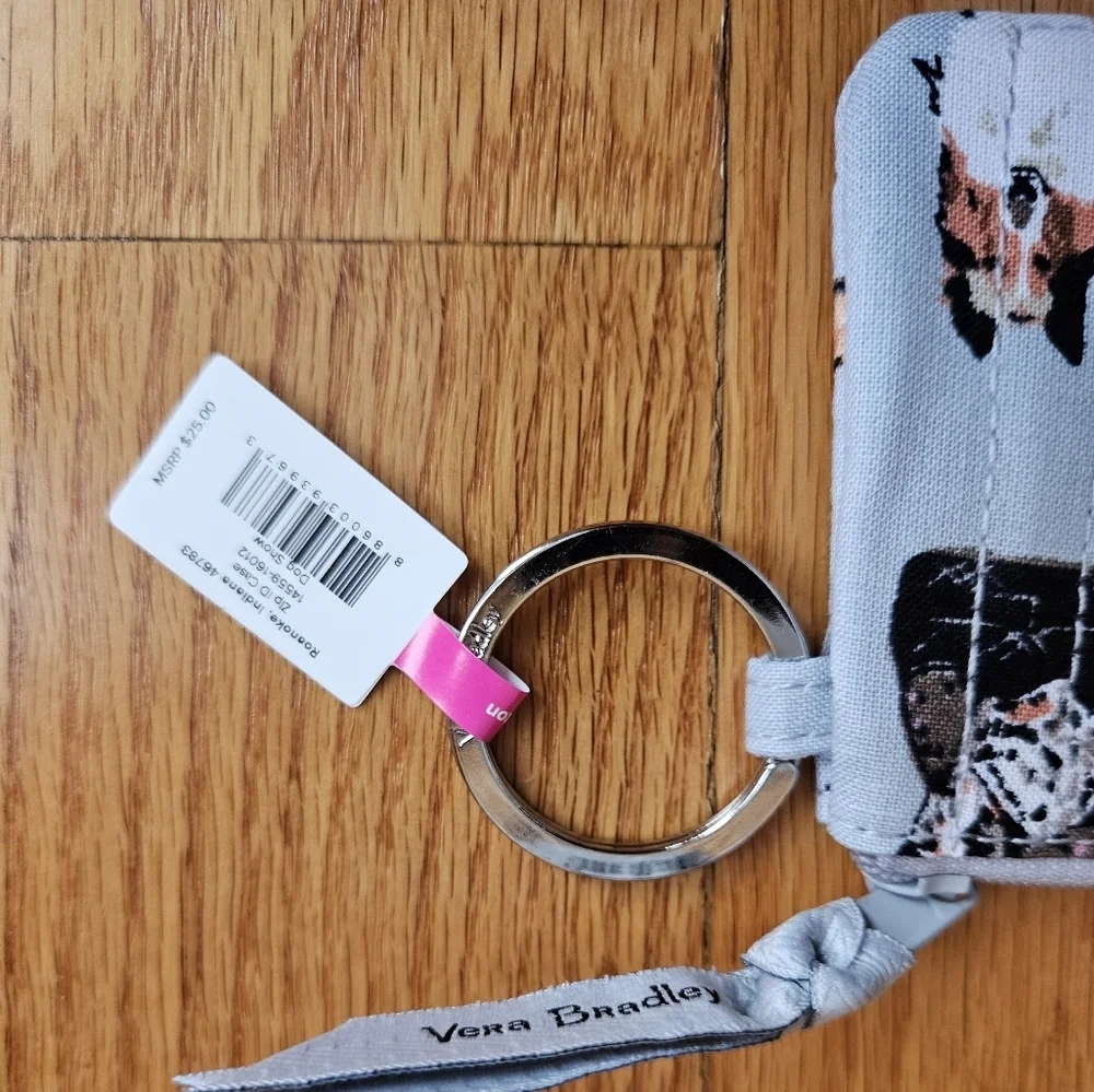 Vera Bradley Dog Show Zip ID Case NWT